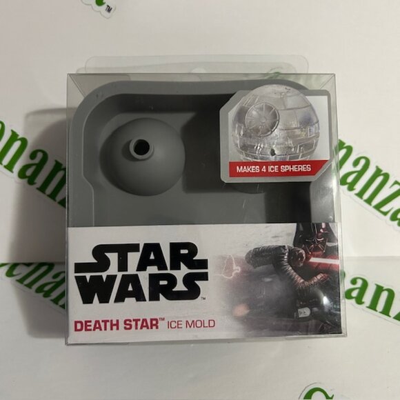 ICUP Ice Mold Disney Star Wars Death Star BPA-Free Food Safe Gray 4 Spheres - Picture 1 of 6